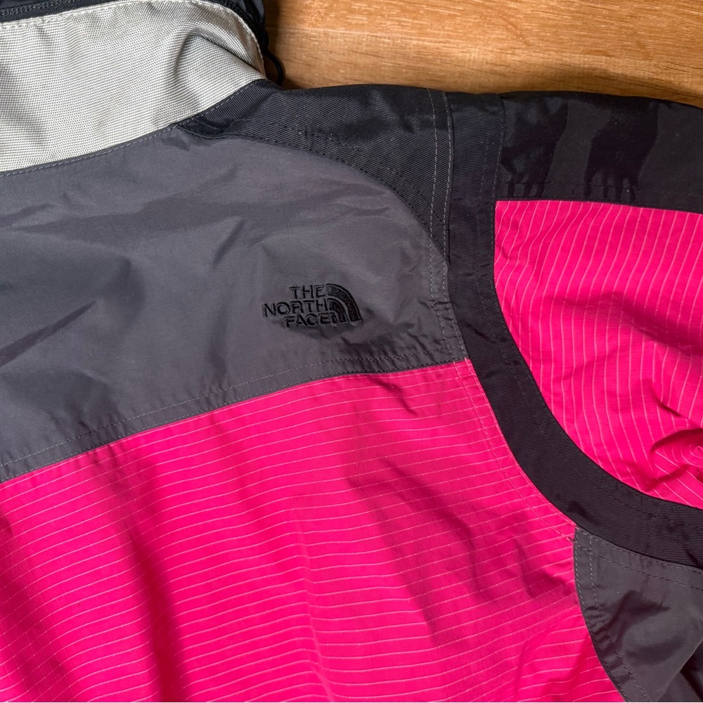 RARE The North Face Steep Tech Pink Colorblock Parka Ski Jacket Women’s large - Picture 6 of 16
